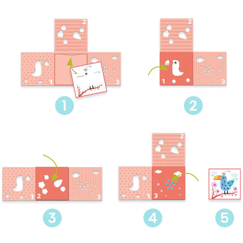 3 Sjablonen voor één afbeelding