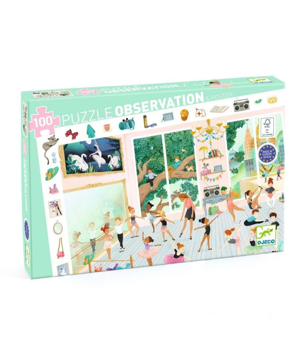 Observatiepuzzel de dansschool 100 stukken