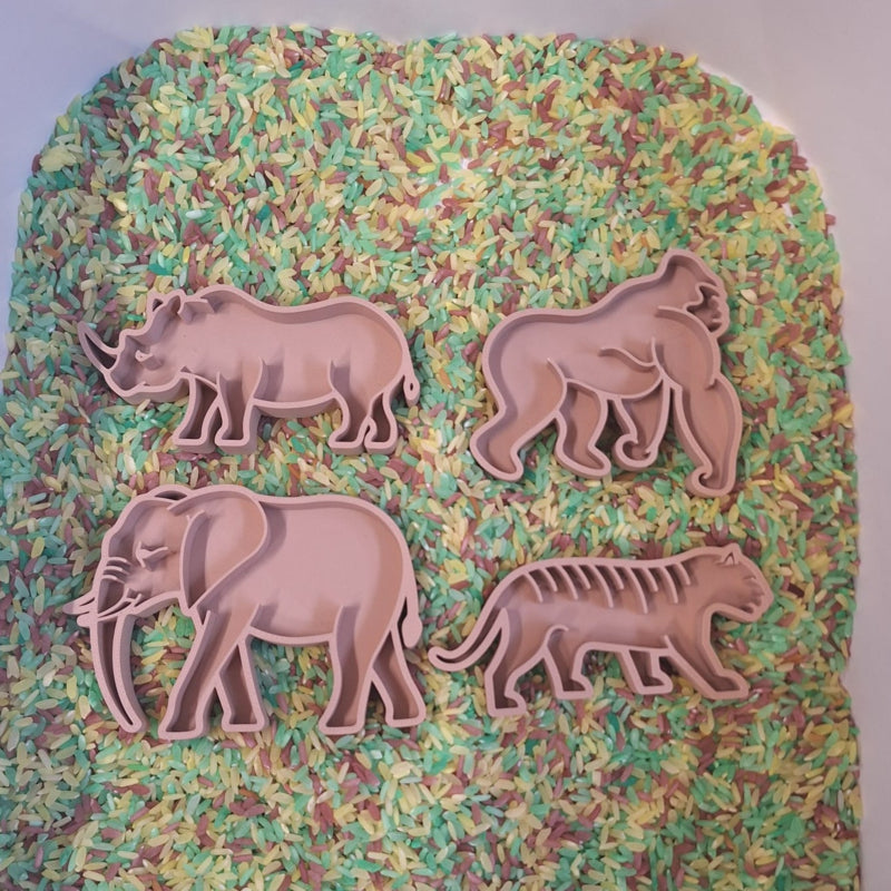 PLA mini vulvormen set wilde dieren
