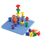 Geo pegs en pegboard set