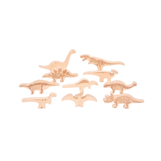 Tickit 10 houten dinosaurussen