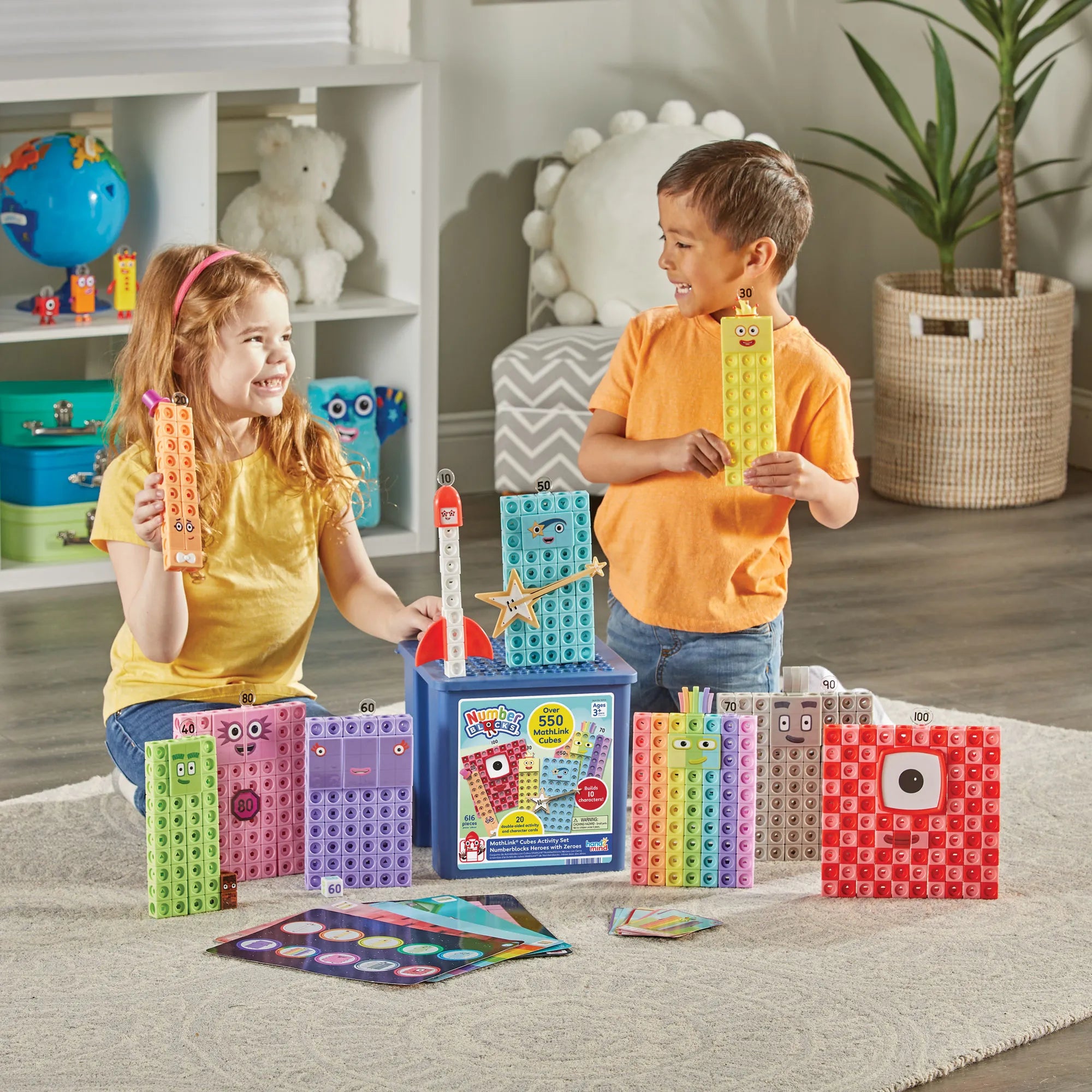 Numberblocks™ Mathlink™ Cubes Activity Set Heroes with Zeroes
