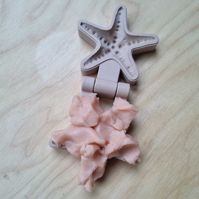 Klei en zand mal zeester