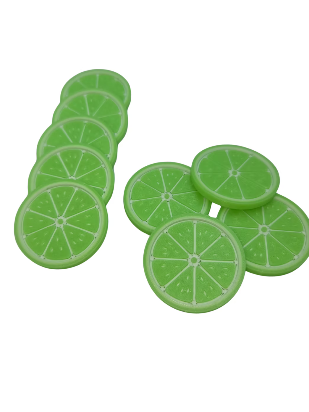 Set van 9 fruitschijfjes