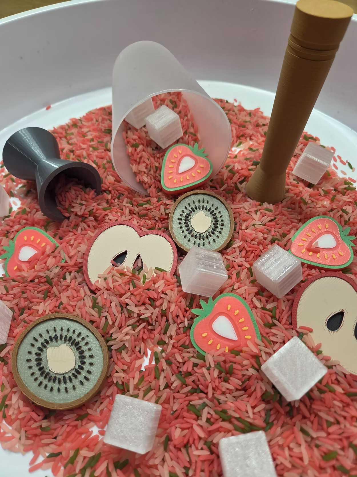 Speelset inc rijst mocktail strawkiwi