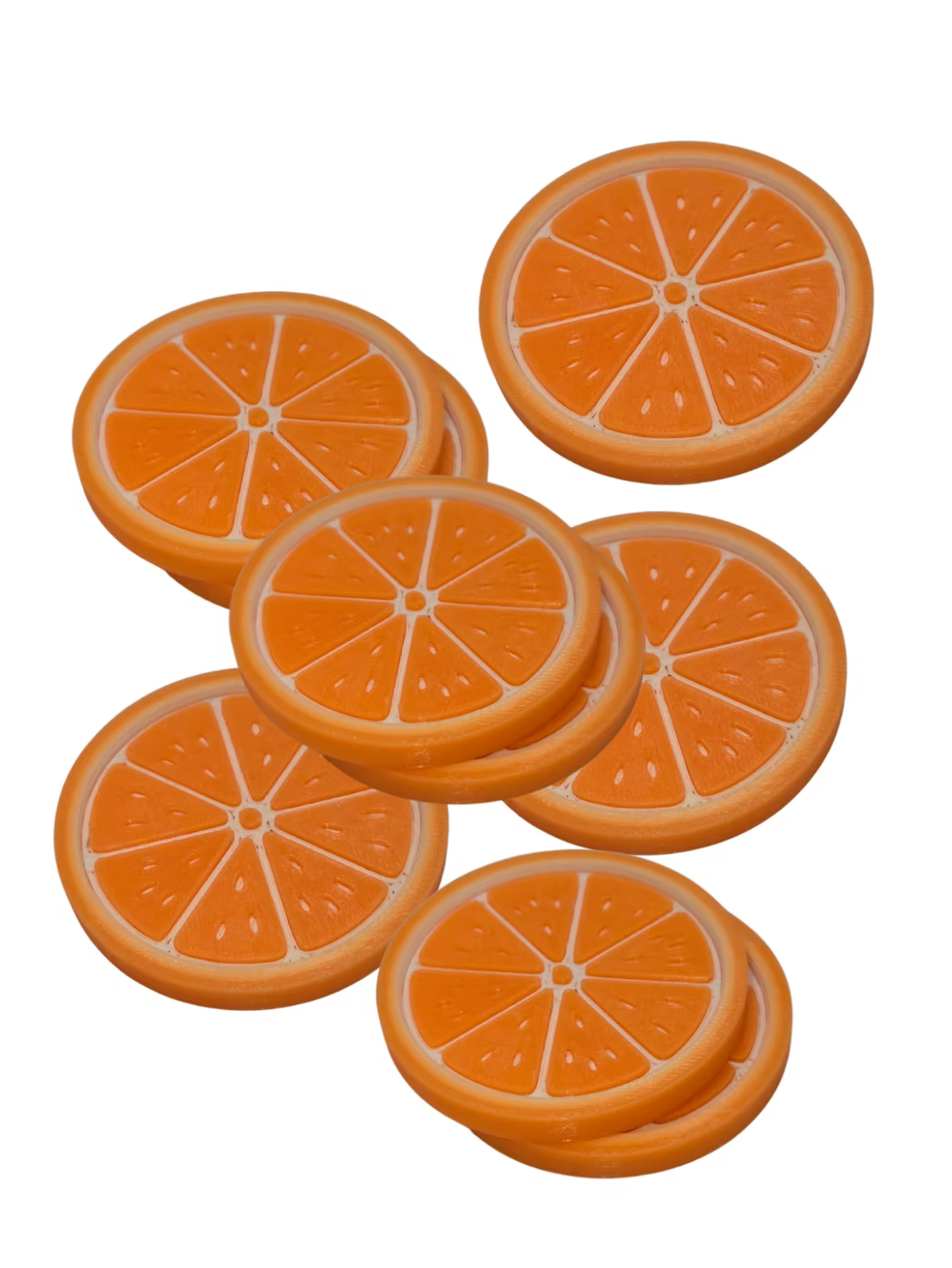 Set van 9 fruitschijfjes