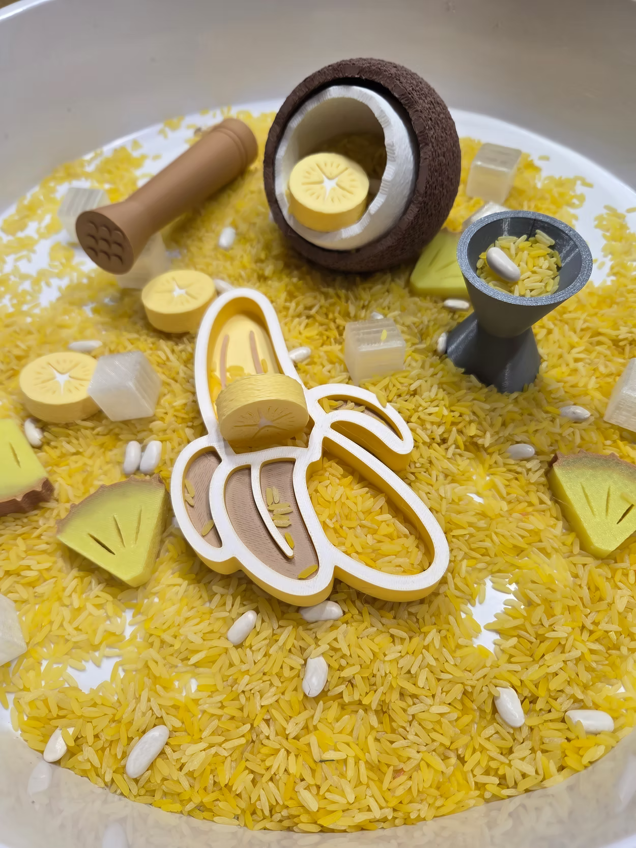 Speelset inc rijst mocktail pina banana colada