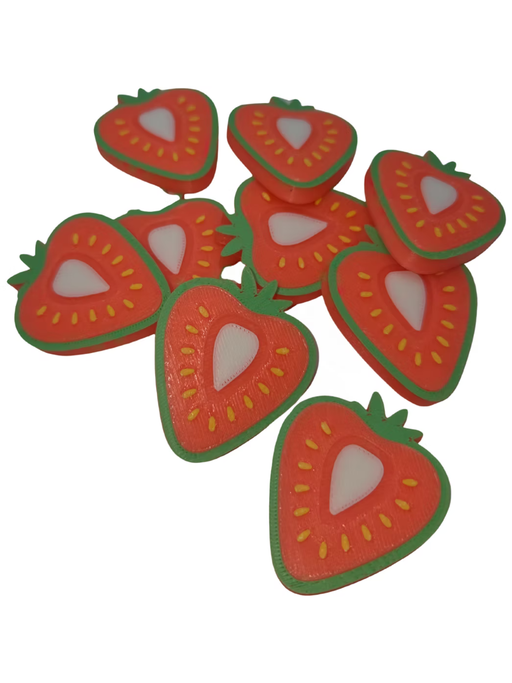 Set van 9 fruitschijfjes