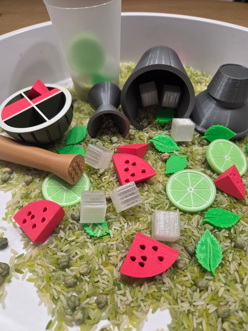 Speelset inc rijst mocktail melonito