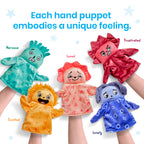 Feelings Family™ Hand puppets *Loved, Nervous, Frustrated, Lonely, and Excited