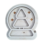 Houten vulvorm snowglobe