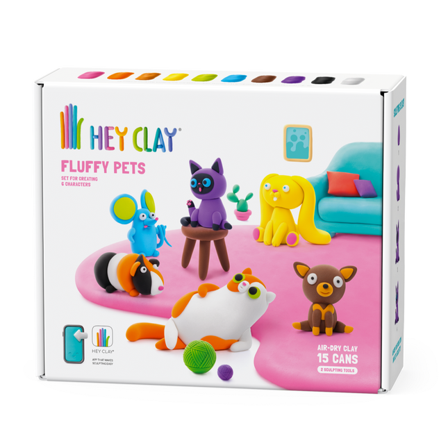 Hey Clay Fluffy Pets huisdieren 15 potjes