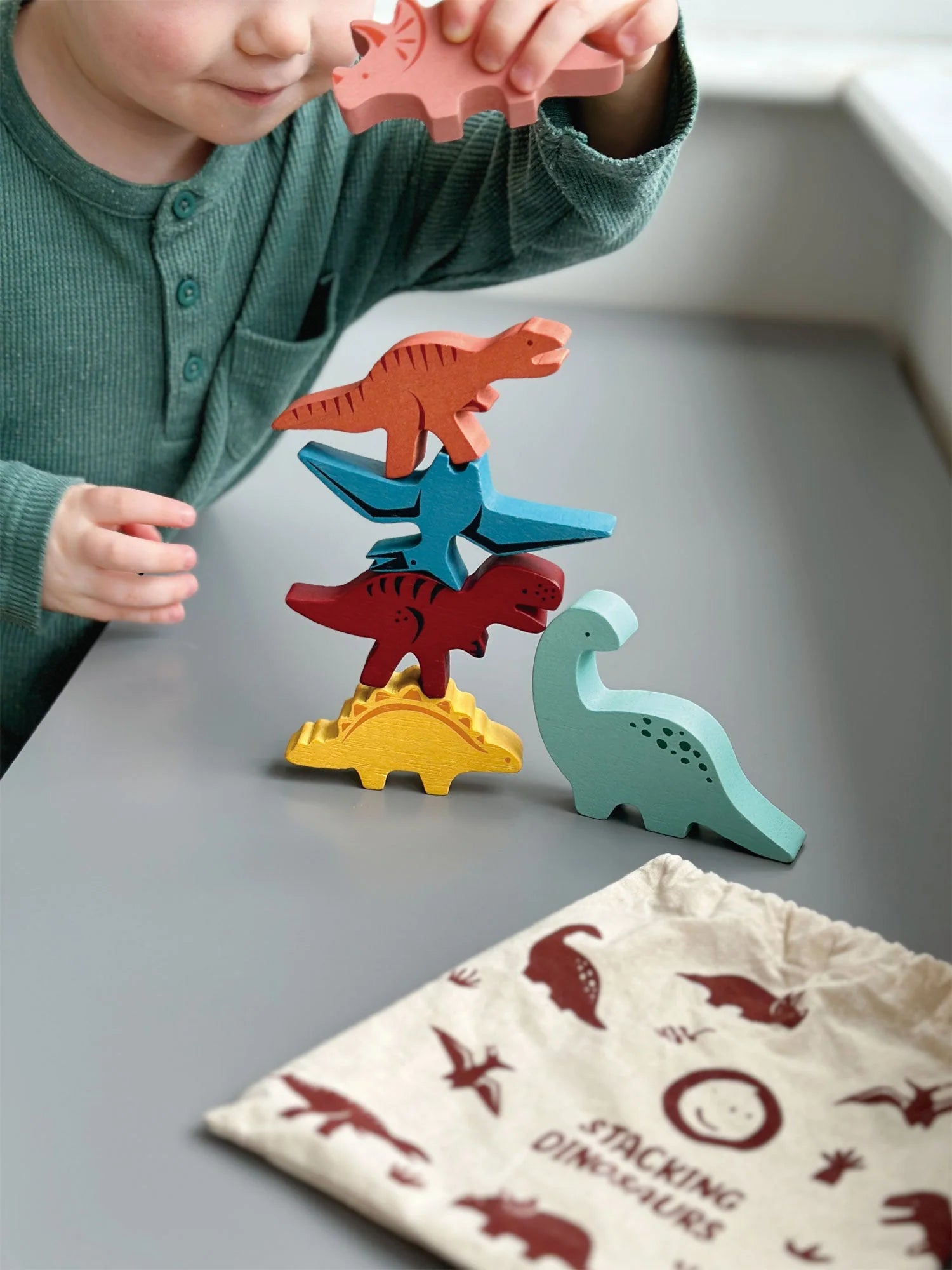 Happy Stacking Dinosaurs