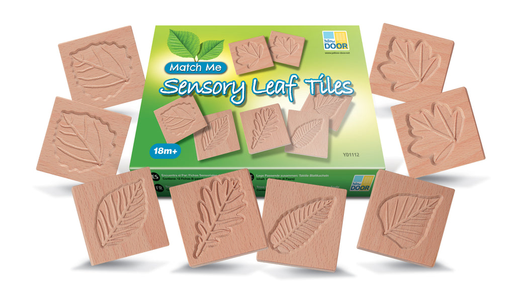 Sensory Leaf Tiles Match Me