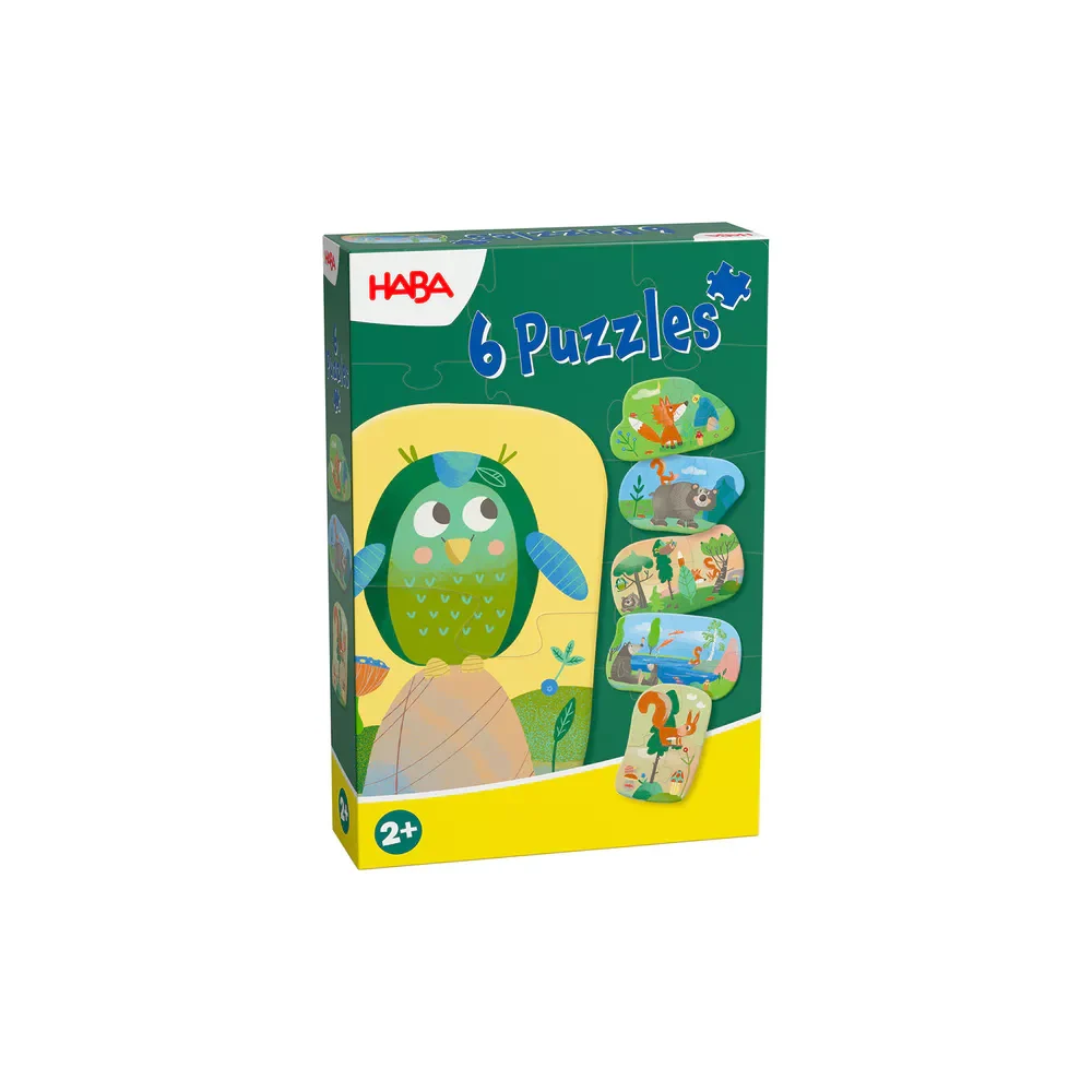 6 eerste puzzels - Bosdieren