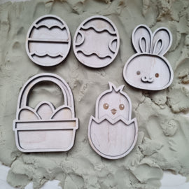 Mini vulvormen set Pasen