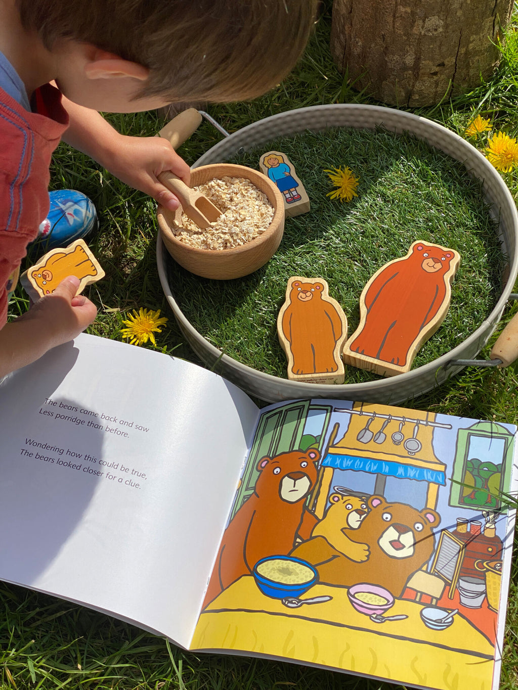 Wooden Characters Goudlokje