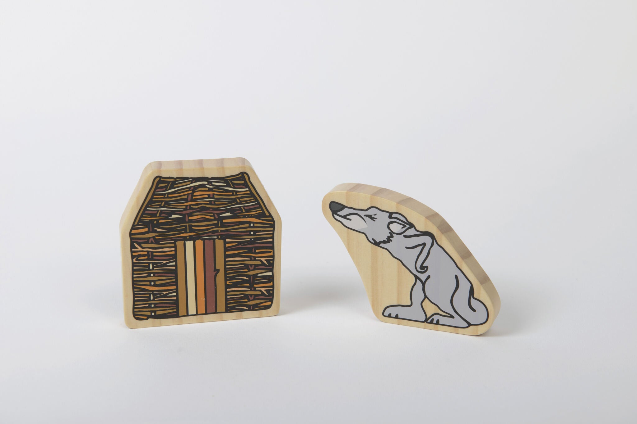 Wooden Characters Drie biggetjes