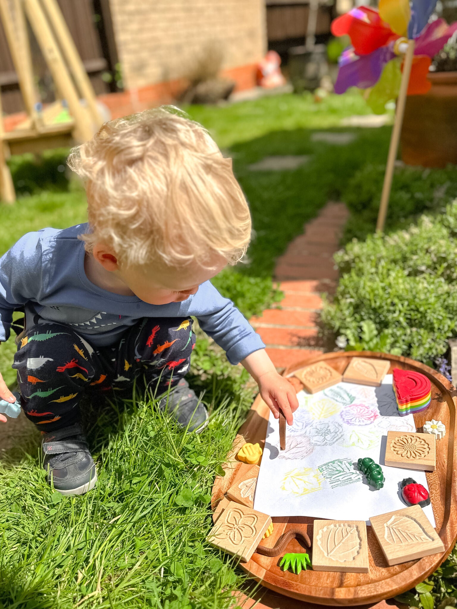 Sensory Leaf Tiles Match Me