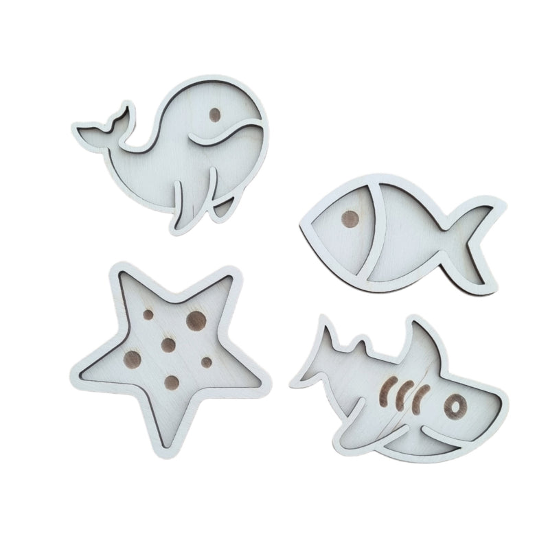 Mini vulvormen set oceaan