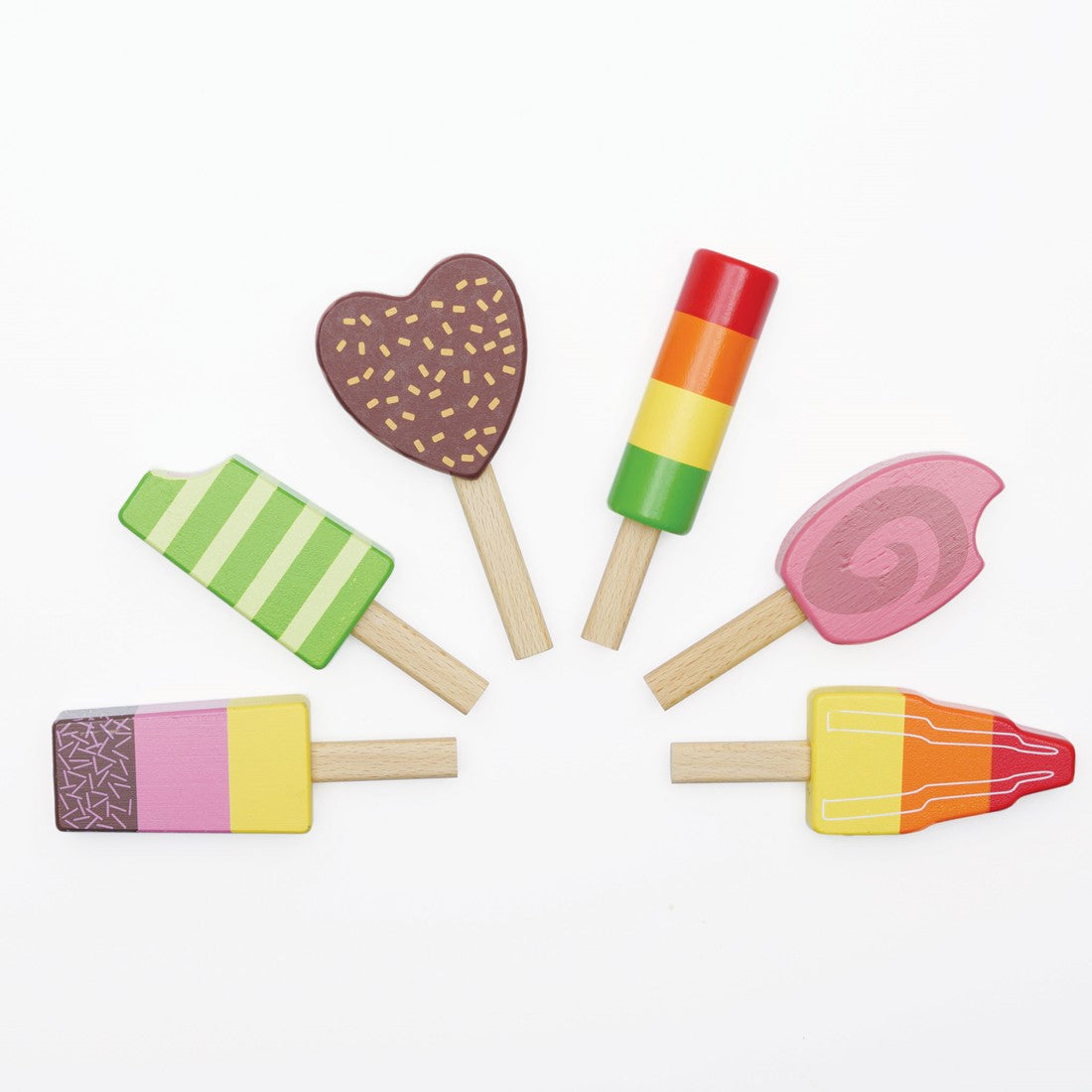 Wooden Ice Lollies Popsicles