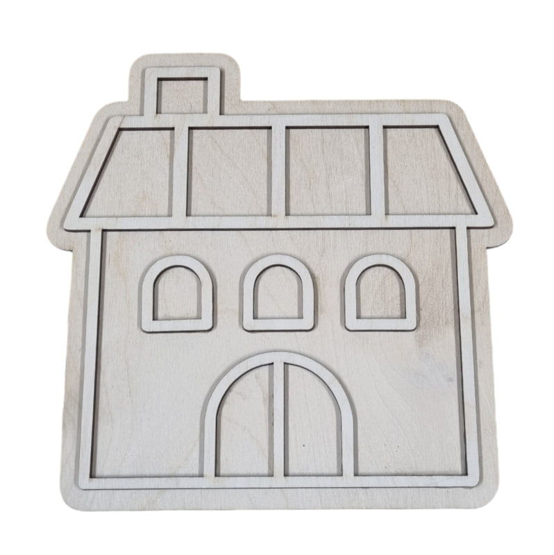 Vulvorm / speel tray 'huis'