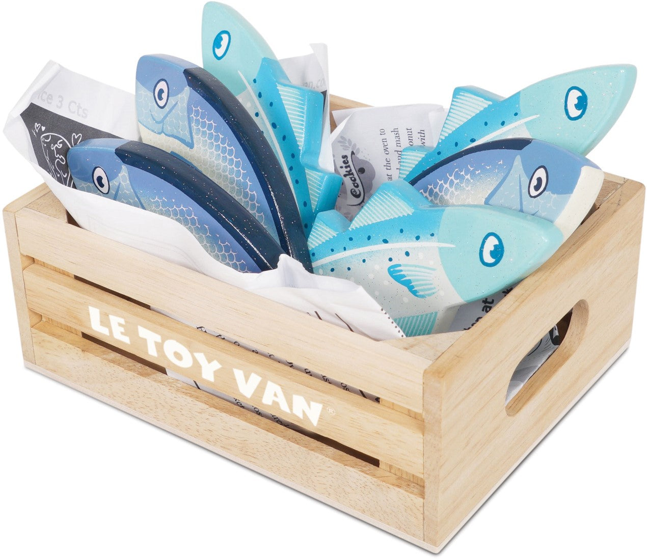 Market Fish Wooden Play Food Crate