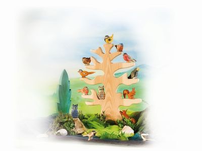 Vogelboom met steun