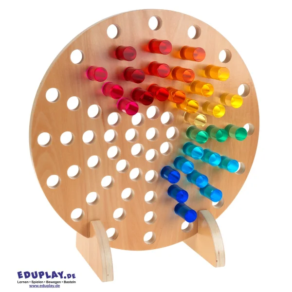 Rond Pegboard frame voor acryl cilinders (cylinders niet inbegrepen)