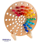 Rond Pegboard frame voor acryl cilinders (cylinders niet inbegrepen)
