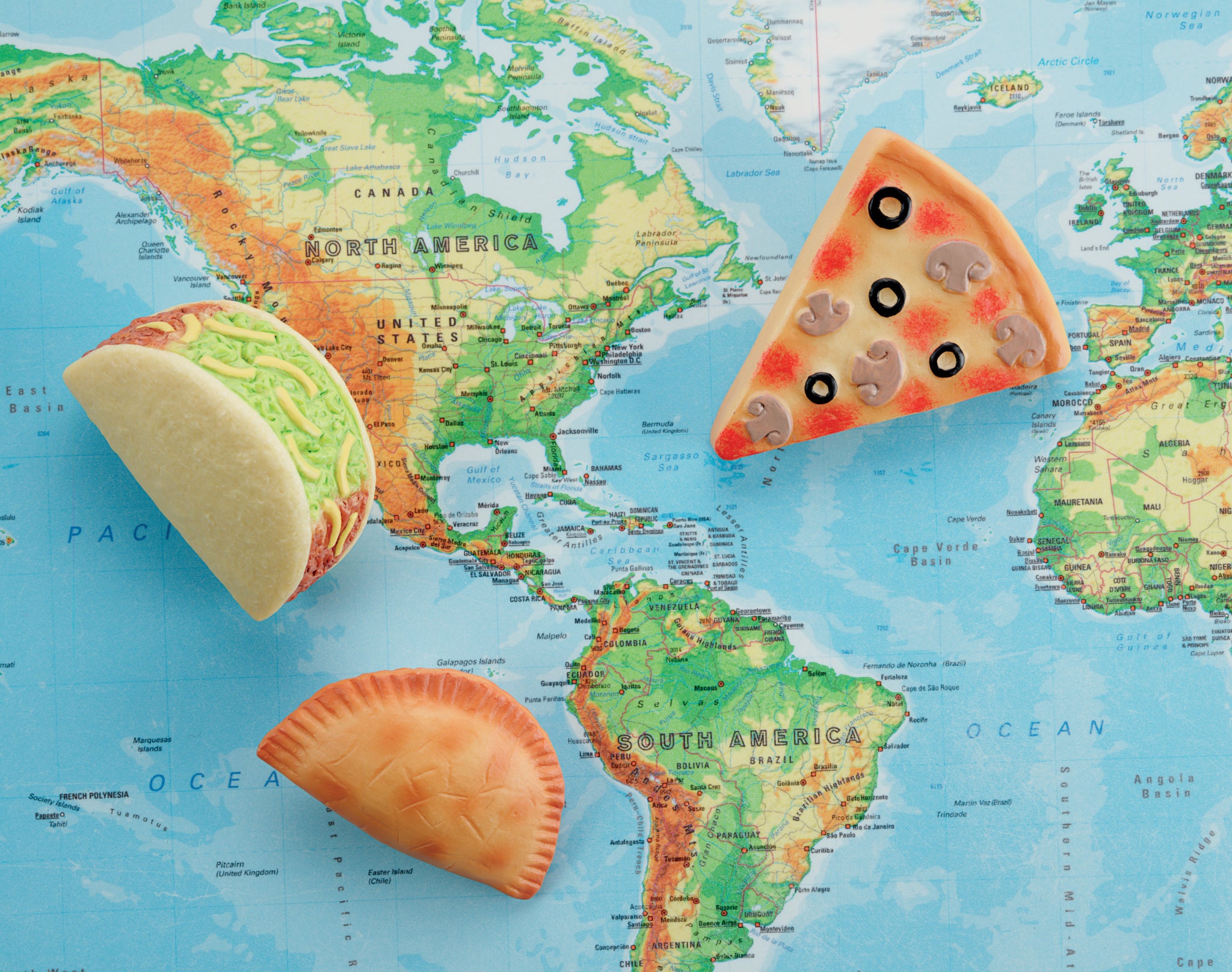 Sensory Play Stones Foods of the World