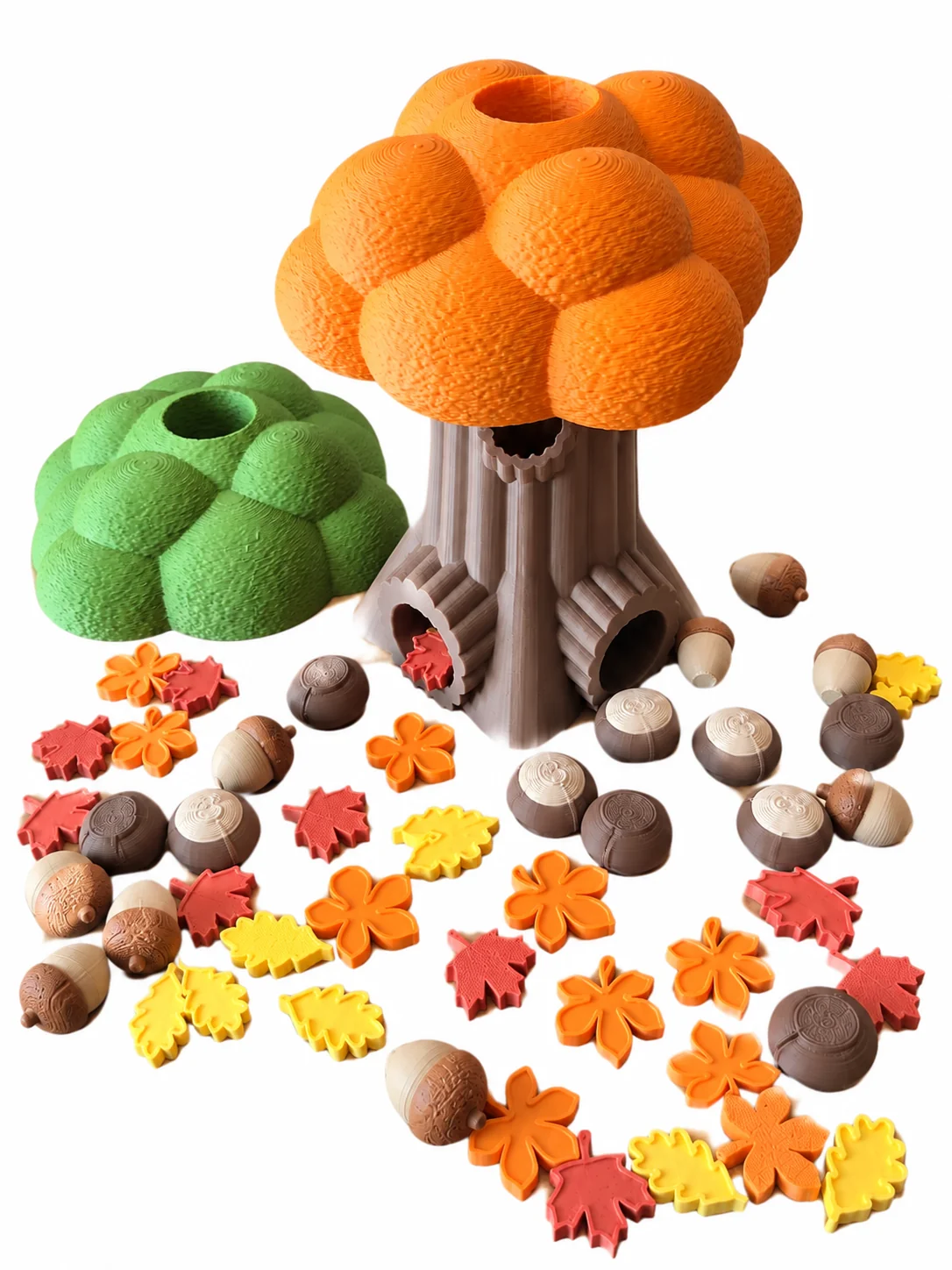 De speelboom met 2 kruinen