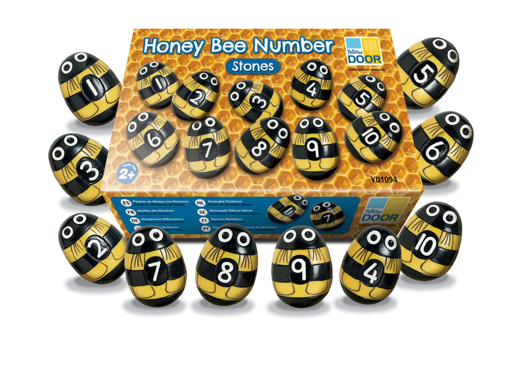 Number Stones Honey Bee