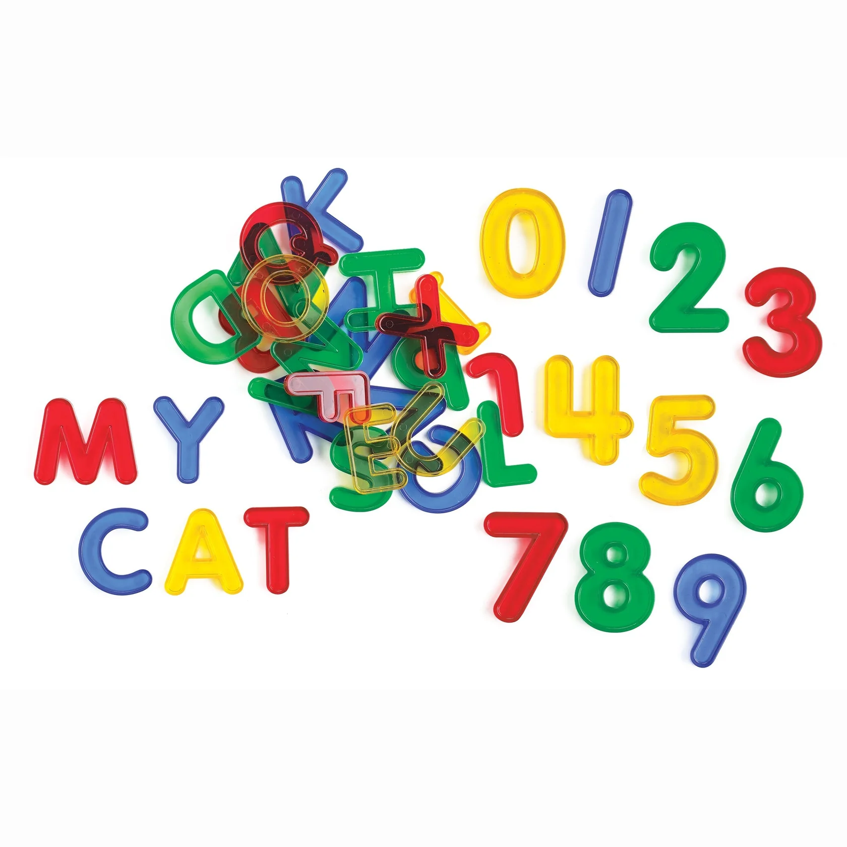 Translucent Letters and Numbers Set