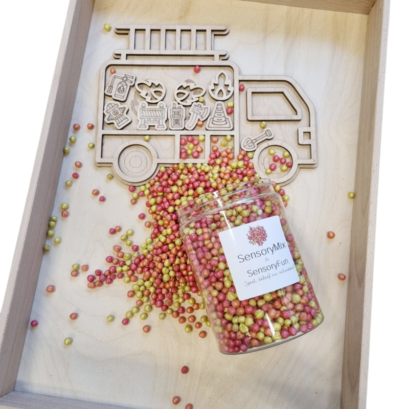 Vulvorm / speel tray 'de brandweer'