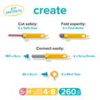 Create 260 onderdelen kit voor 4-8 makers