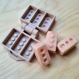 Klei en zand mal bakstenen