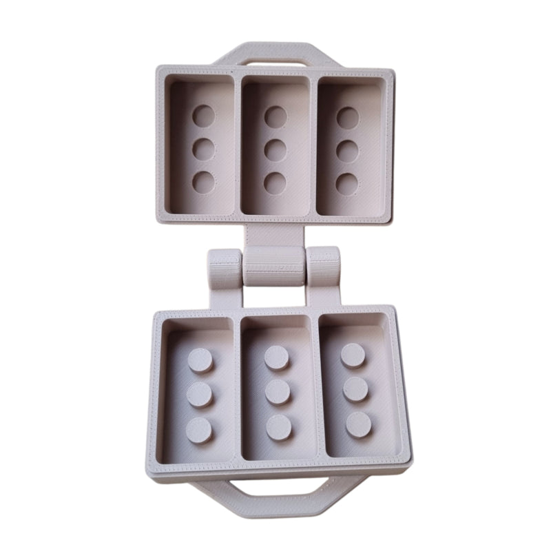 Klei en zand mal bakstenen