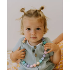 Prinses op de erwt ketting pastel regenboog (Medium)