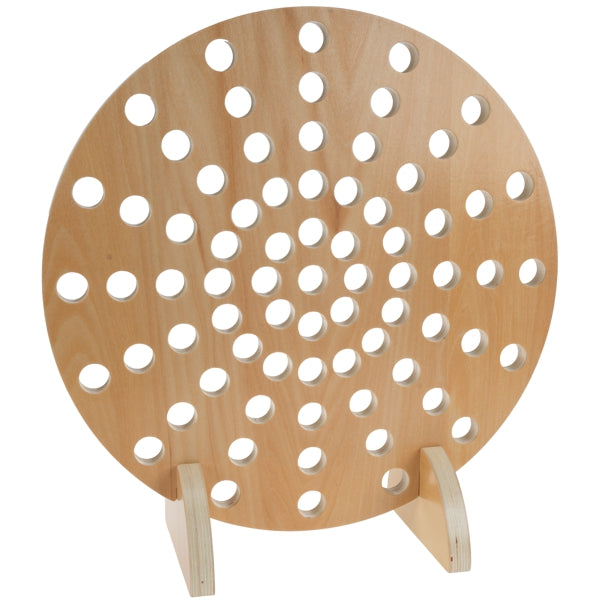 Rond Pegboard frame voor acryl cilinders (cylinders niet inbegrepen)