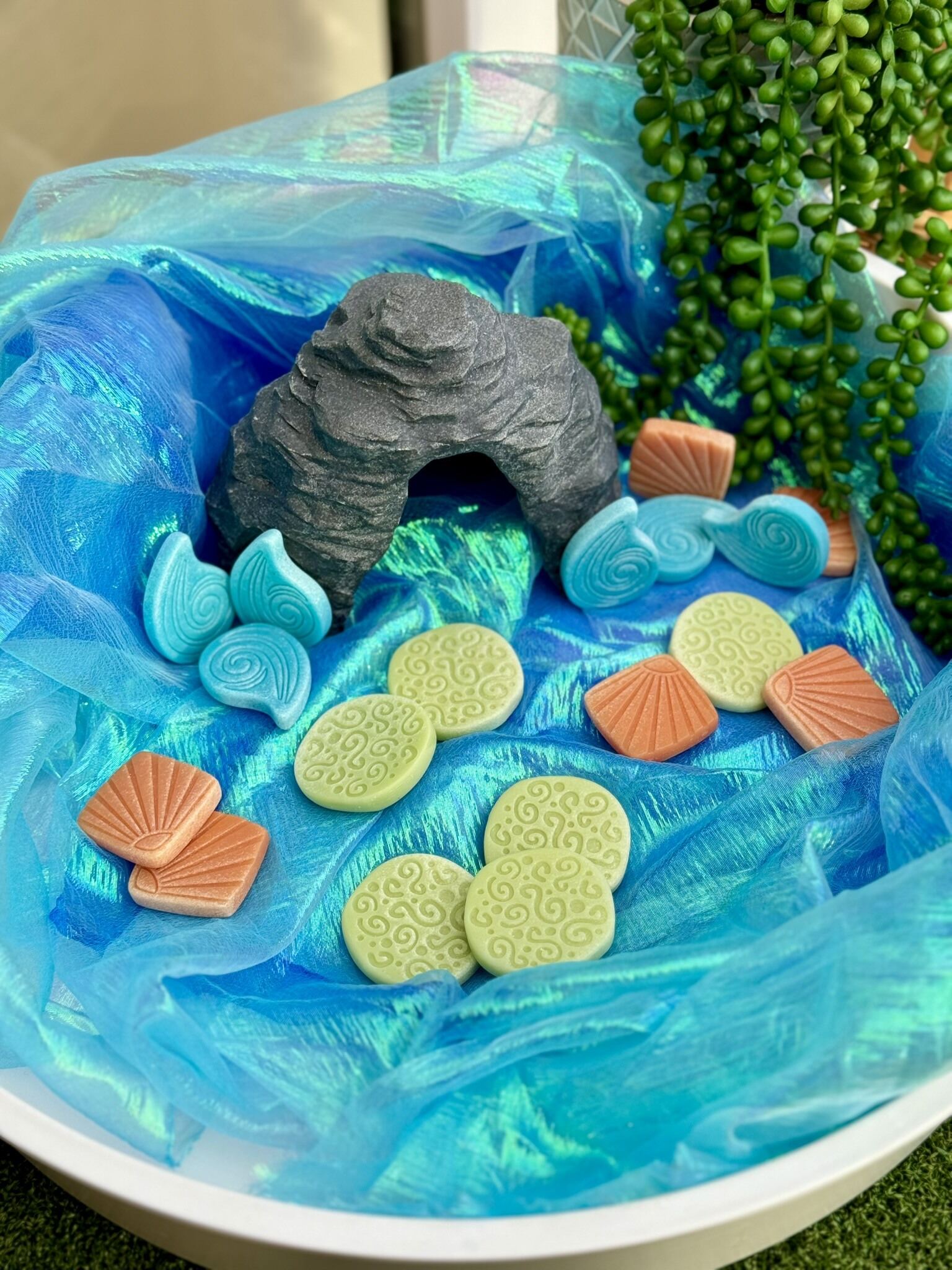 Scenery Stones Ocean Play
