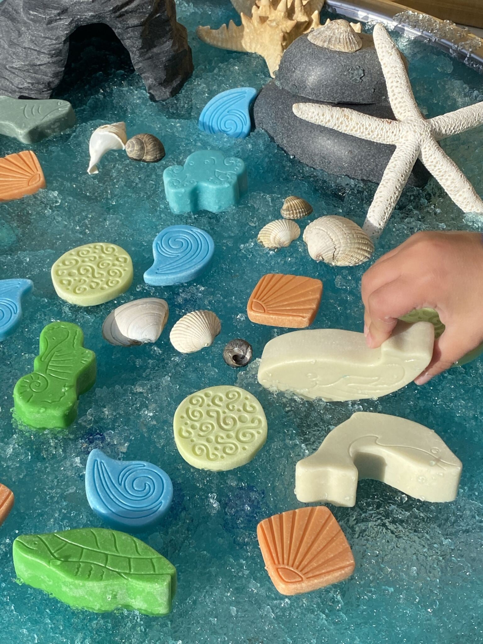 Scenery Stones Ocean Play