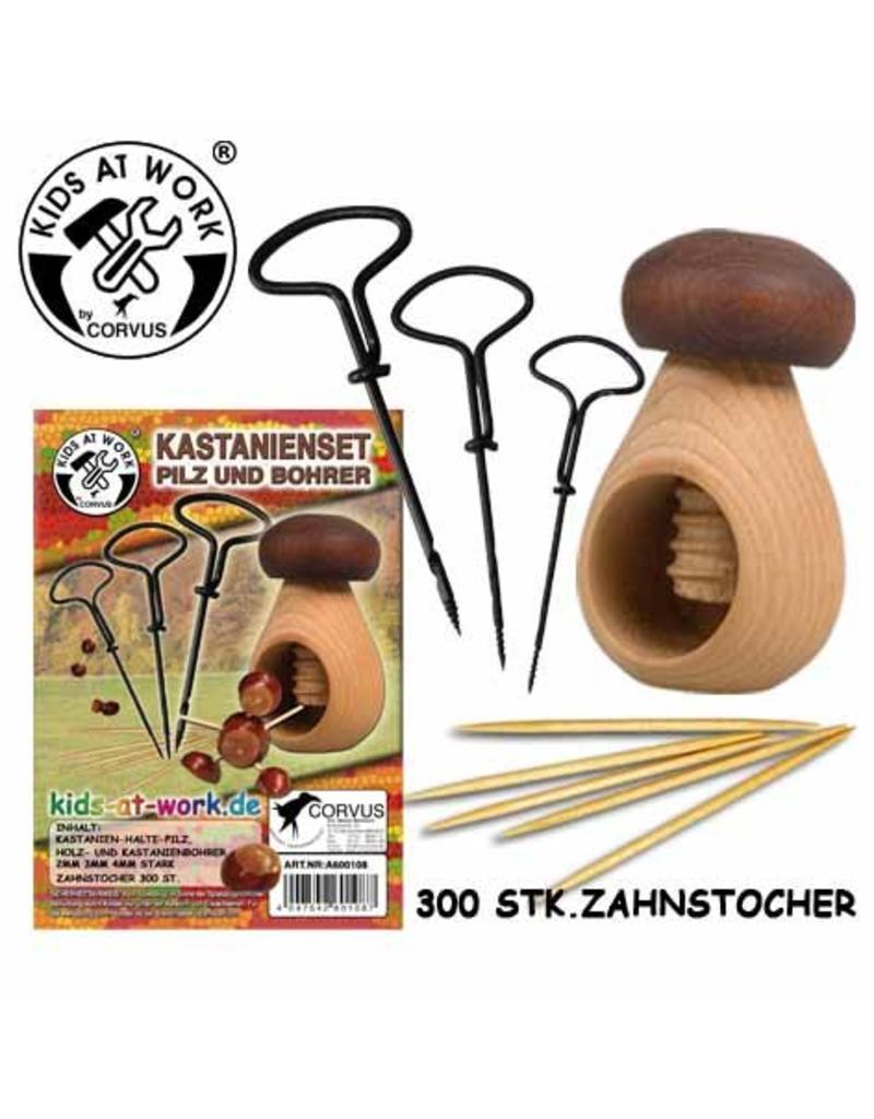 Kastanje knutselset bruin