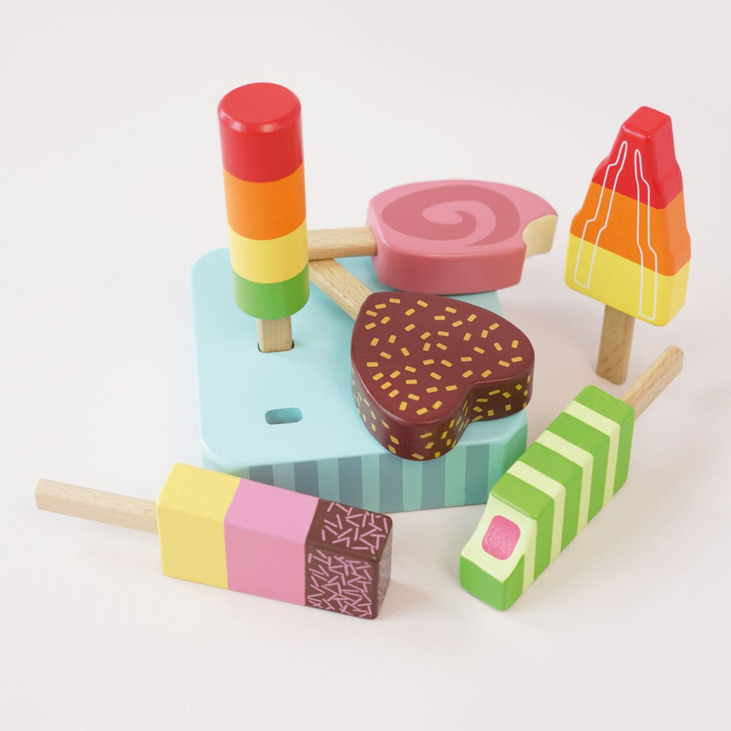 Wooden Ice Lollies Popsicles