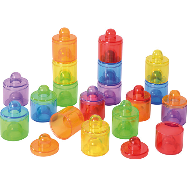 Transparante stapelbare potjes