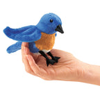 Mini blauwe vogel