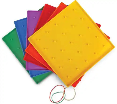 Geoboards, 5 x 5 Pin, Set of 10