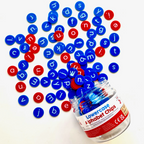 Lowercase Alphabet Chips, 156 Chips