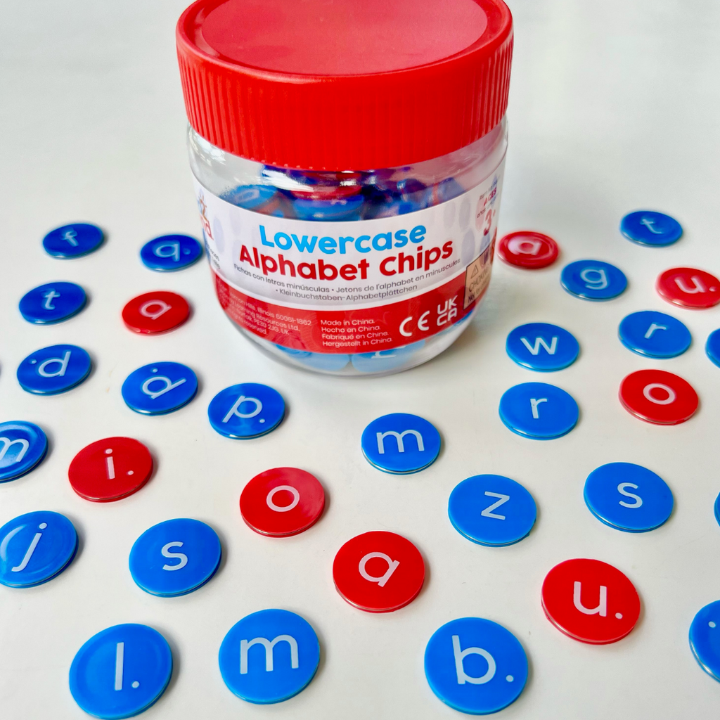 Lowercase Alphabet Chips, 156 Chips