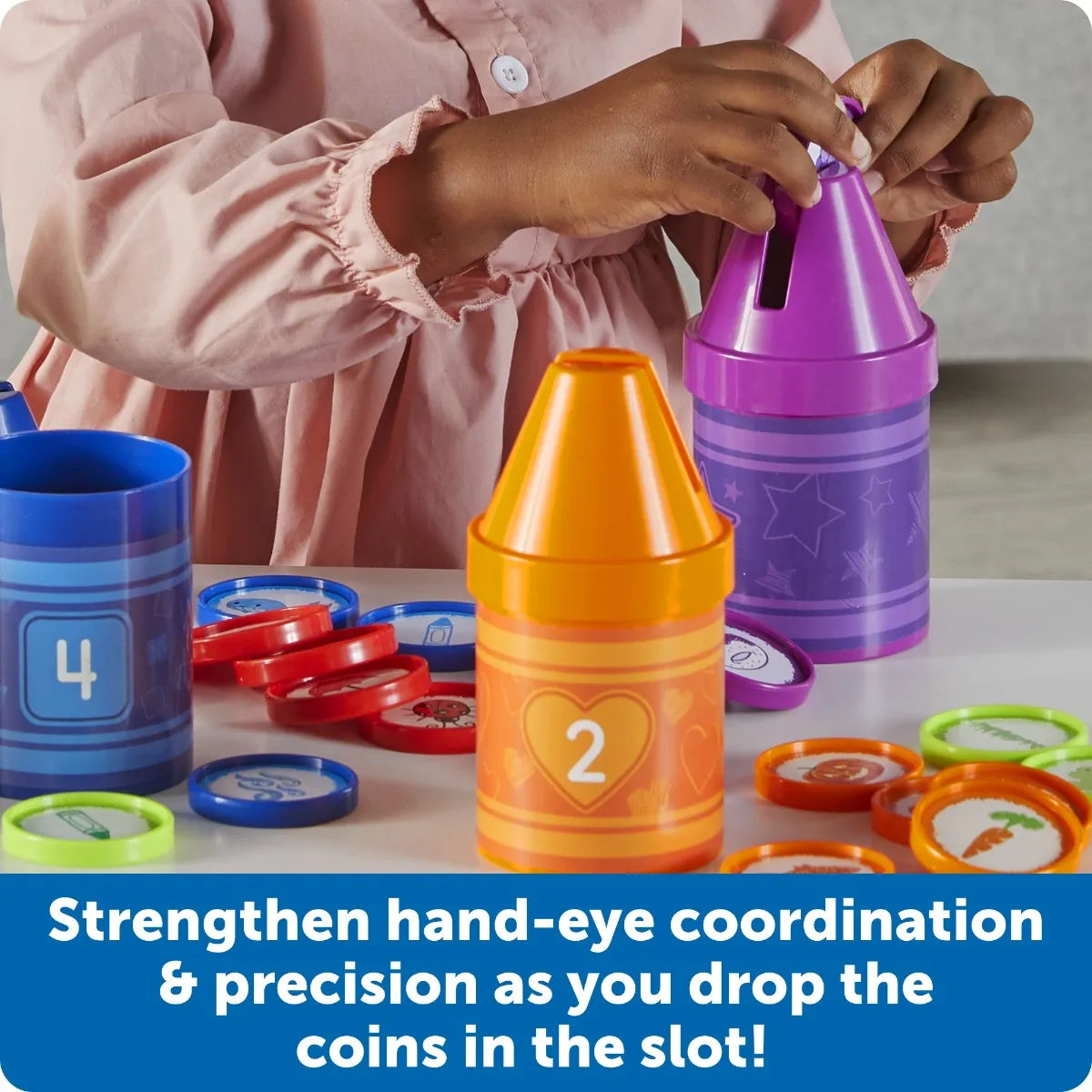 Rainbow Counting Crayons